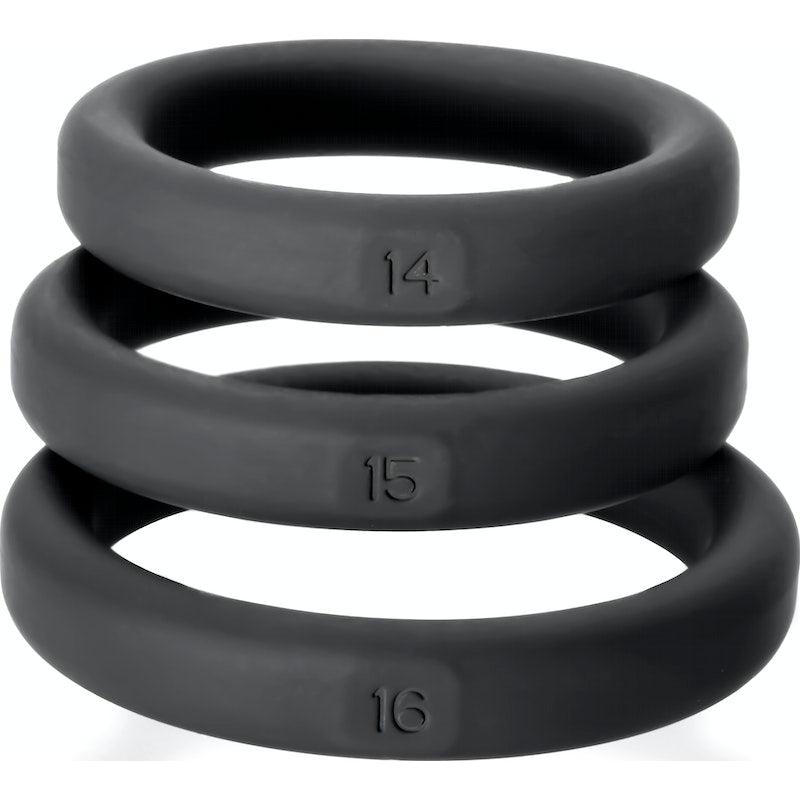Xact-Fit Silicone Rings Medium 3 Ring Kit - Naughty by Nature Adult Store