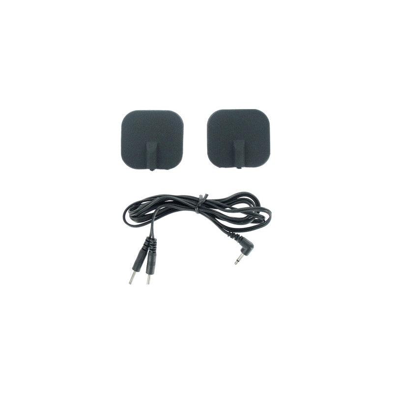 Zeus Deluxe Black Electro Pads 2 Pk - Naughty by Nature Adult Store