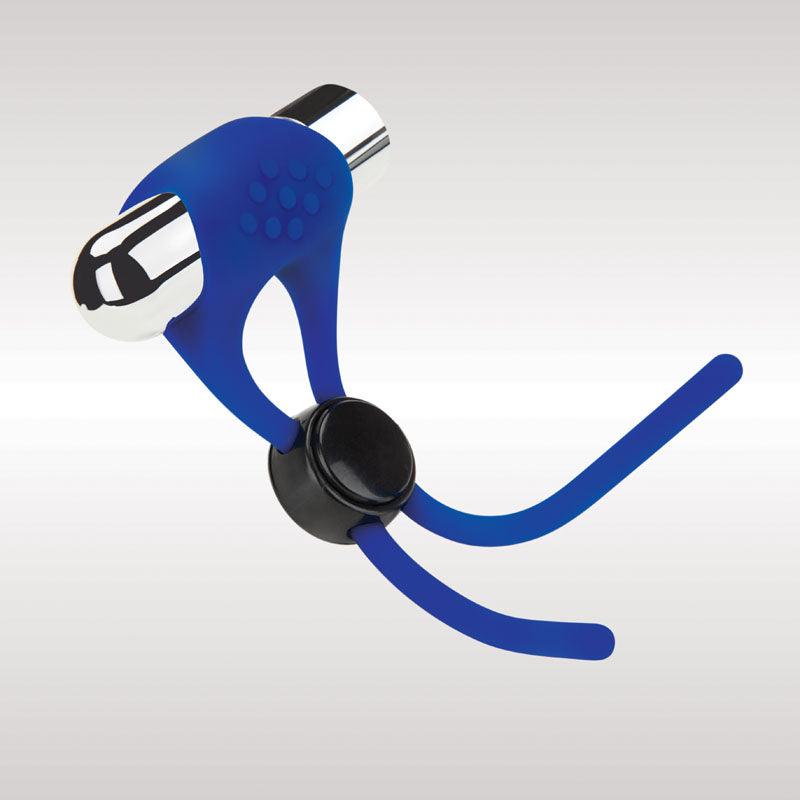 Zolo Rechargeable Cock Ring & Lasso - Blue USB Rechargeable Adjustable Cock Ring - Naughty by Nature Adult Store