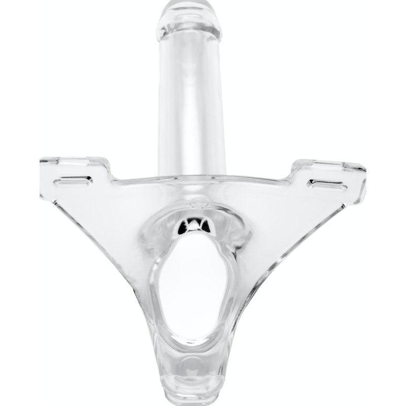 Zoro Knight 6in Hollow Shaft Clear Strap On - Adult Toys