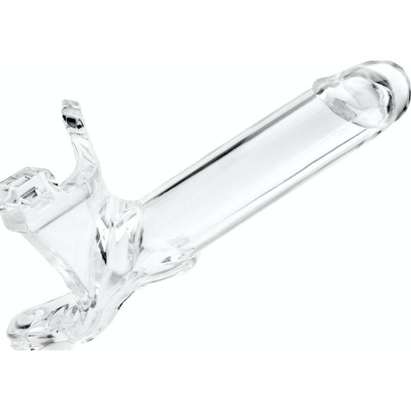 Zoro Knight 6in Hollow Shaft Clear Strap On - Adult Toys