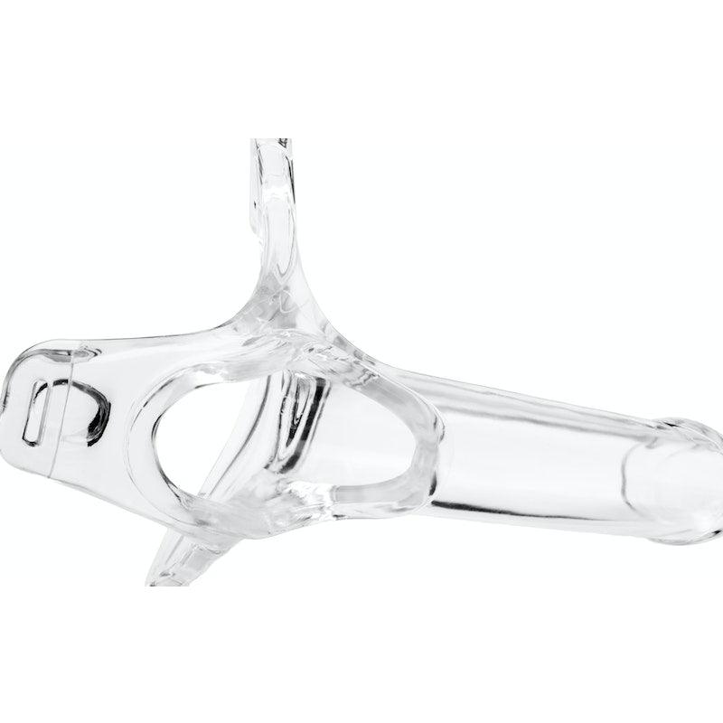 Zoro Knight 6in Hollow Shaft Clear Strap On - Adult Toys