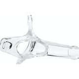 Zoro Knight 6in Hollow Shaft Clear Strap On - Adult Toys